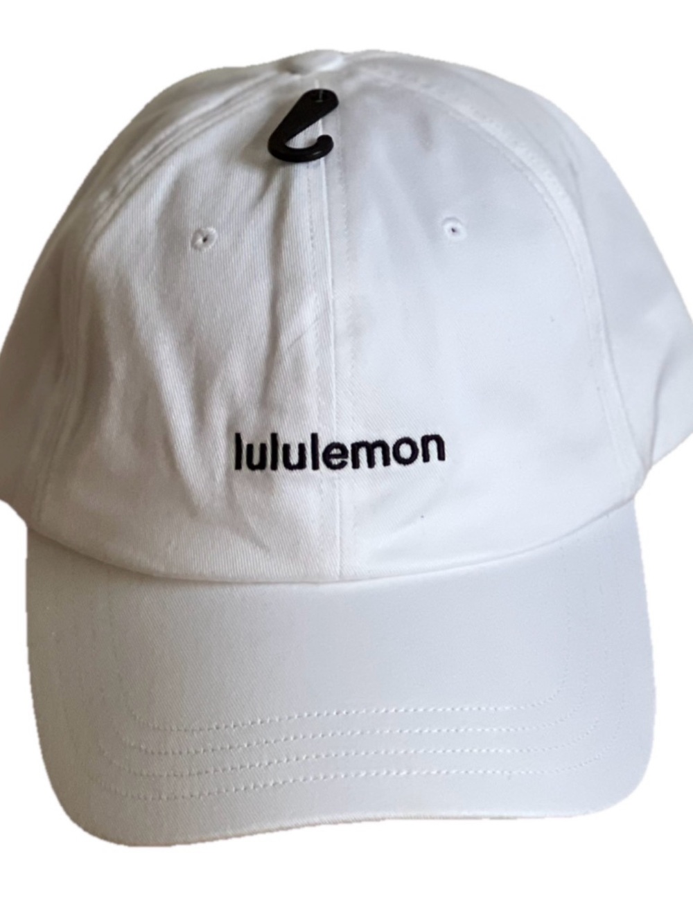 Lululemon NWT Wordmark Unisex Classic Ball Cap in White Black Large/XLarge - Picture 6 of 9